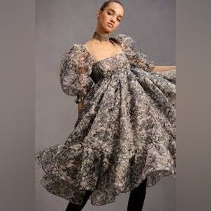 Selkie French puff Dress for Anthropologie Sz medium new W